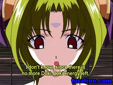 Хентай девушку с красными волосами оттрахал щупальцами монстр