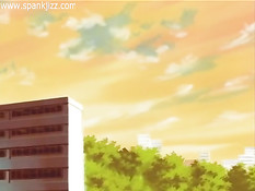 Возбуждённые аниме лесбиянки целуются и трутся мокрыми кисками