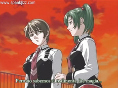 Возбуждённые аниме лесбиянки целуются и трутся мокрыми кисками