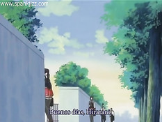 Возбуждённые аниме лесбиянки целуются и трутся мокрыми кисками