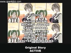 Возбуждённые аниме лесбиянки целуются и трутся мокрыми кисками