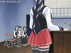 Возбуждённые аниме лесбиянки целуются и трутся мокрыми кисками