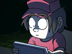 Аниме девчонка ночью отсасывает и трахается со злобным монстром