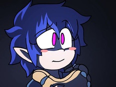 Аниме девчонка ночью отсасывает и трахается со злобным монстром