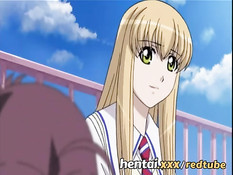 Парень на улице дал отсосать член хентай блондинке и сделал куни