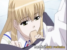 Парень на улице дал отсосать член хентай блондинке и сделал куни