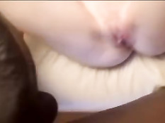 Похотливый негр оттрахал привязанную девку в латексном платье