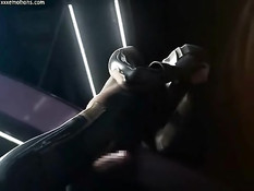 Он схватил щупальцами 3D девушку и оттрахал в выбритую киску