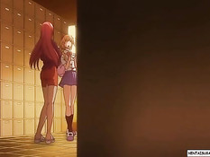 Развратная учительница занимается лесби сексом с хентай девкой