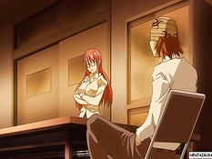 Развратная учительница занимается лесби сексом с хентай девкой