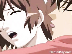 Грудастая хентай девушка отсасывает и ебётся в бамбуковом лесу