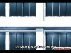 Сисястая хентай кошечка с красными волосами затрахала паренька