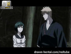 Аниме девка Nozomi отсасывает и трахается в лесу с парнем Ichigo