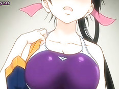 Сексуальные хентай пловчихи затрахали паренька в раздевалке