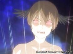 Парнишка обнял и оттрахал хентай девчонку с розовыми волосами