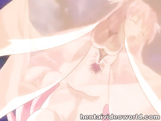 Парнишка обнял и оттрахал хентай девчонку с розовыми волосами