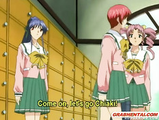 Перевозбудившийся мужчина принуждает к сексу хентай студенток