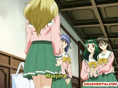 Перевозбудившийся мужчина принуждает к сексу хентай студенток