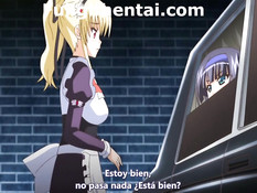 Хентай парочка занимается любовью на заднем сиденье в лимузине