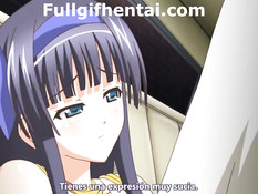 Хентай парочка занимается любовью на заднем сиденье в лимузине