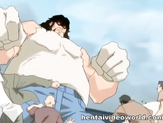 Мужчина делает куннилингус и трахает на кровати хентай девушку