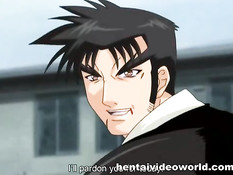 Мужчина делает куннилингус и трахает на кровати хентай девушку