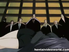 Мужчина делает куннилингус и трахает на кровати хентай девушку