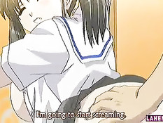 Парень схватил хентай студентку за сиськи и оттрахал в аудитории