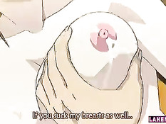 Парень схватил хентай студентку за сиськи и оттрахал в аудитории