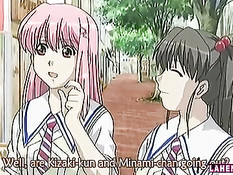 Парень схватил хентай студентку за сиськи и оттрахал в аудитории