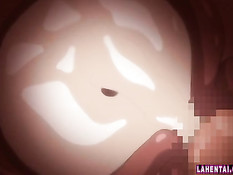 Мужик сделал куни хентай девке с косичками и засадил хуй в киску