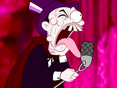 Грудастая аниме брюнетка раздевается и танцует стриптиз на сцене