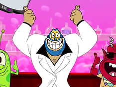 Грудастая аниме брюнетка раздевается и танцует стриптиз на сцене