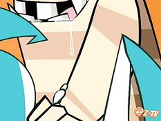 Сексуально озабоченные роботы схватили и оттрахали аниме девку