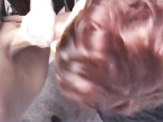 Рыжая немецкая женщина высосала всю сперму на порно кастинге