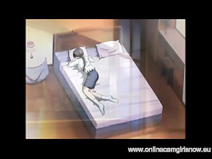 Парень вылизал киску сисястой хентай мамочке и дал отсосать член