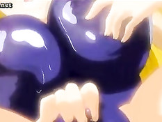 Возбуждённая хентай девка набрасывается на парня в тёмном лесу