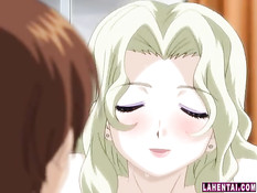 Сисястые хентай девки занимались лесби сексом и ебались с парнем