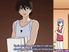 Сисястые хентай девки занимались лесби сексом и ебались с парнем