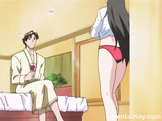 Парень облизал обнажённую хентай девушку и оттрахал на кровати