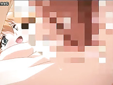 Бойфренд отлизал сладкую киску аниме девушке и оттрахал сверху