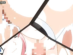 Бойфренд отлизал сладкую киску аниме девушке и оттрахал сверху