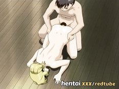 Парень довёл до сквирта зрелую хентай блондинку и отодрал раком