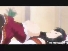 Приятель лижет киску хентай брюнетке и вставляет в неё свой член