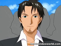 Снял трусики с переодетой в парня хентай девки и трахнул членом