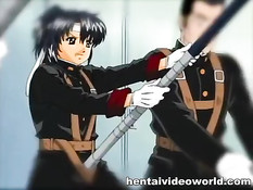 Снял трусики с переодетой в парня хентай девки и трахнул членом