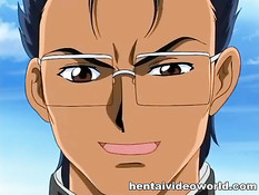 Снял трусики с переодетой в парня хентай девки и трахнул членом