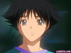 Парень оттрахал в позе раком хентай девушку с интимной стрижкой