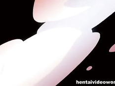 Парень вставил свой член в бритую киску молодой аниме горничной