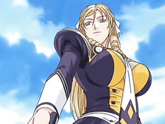 Опытная хентай женщина отсасывает парню член и дрочит сиськами